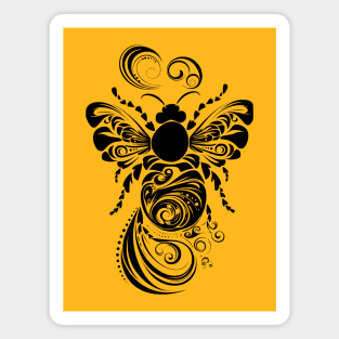 Tribal Swirl Bee Magnet